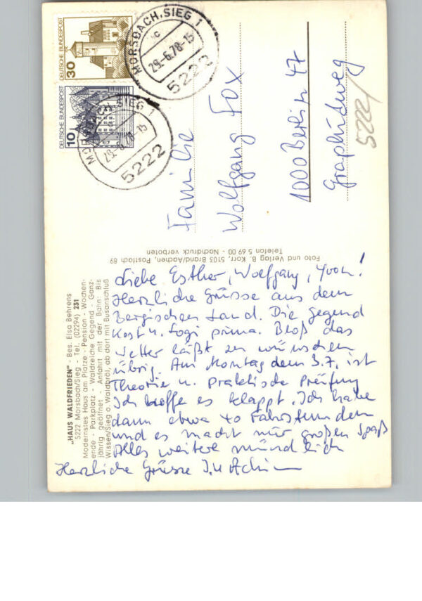 Morsbach Sieg Pension Haus Waldfrieden – Bild 2
