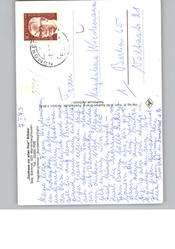 Marienberghausen Gasthof Zur alten Post – Bild 2