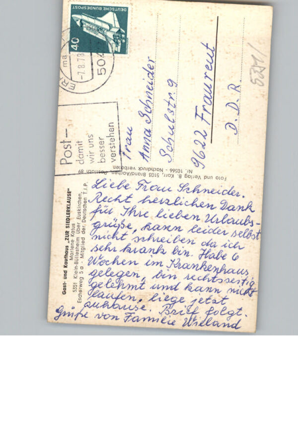 Kleinbuellesheim Gasthaus - Handlung Zur Siedlerklause – Bild 2