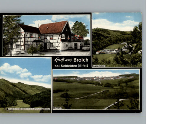 Broich Eifel Gasthaus Broicherhoehe Freibad Campingplatz