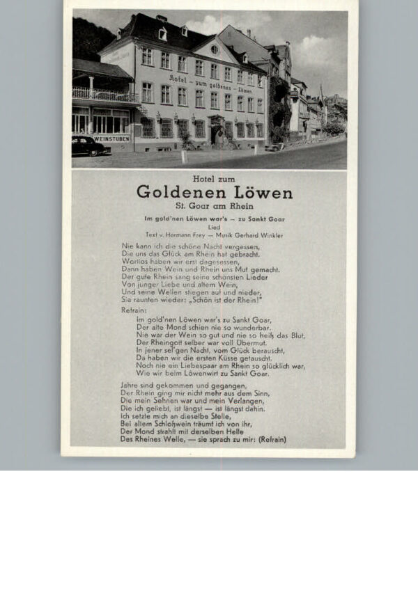 St Goar Hotel Zum Goldenen Loewen