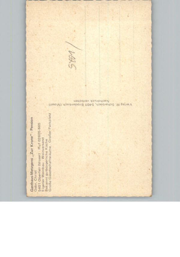 Oberfell Gasthaus  und Metzgerei zur Krone – Bild 2