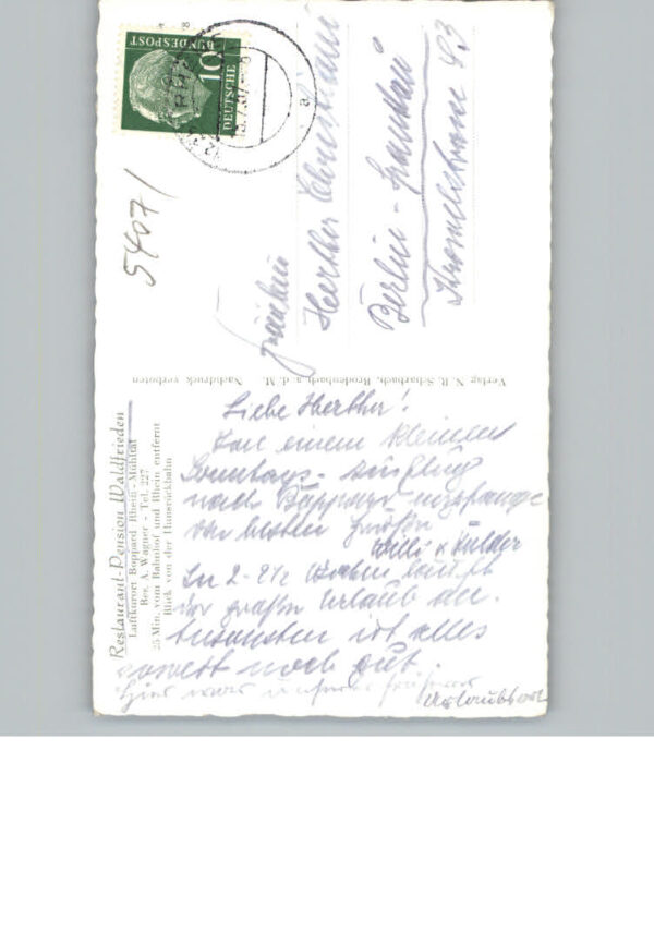Boppard Rhein Restauration Waldfrieden – Bild 2
