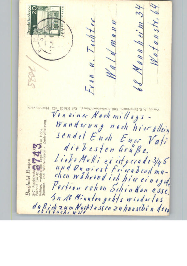 Fleckertshoehe Weiler Berghotel Busjan – Bild 2