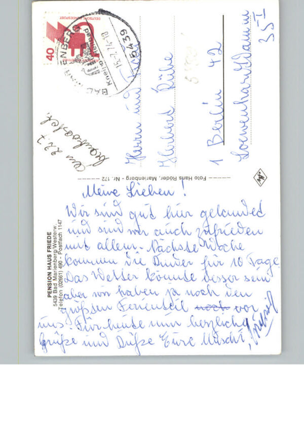 Bad Marienberg Pension Haus Friede – Bild 2