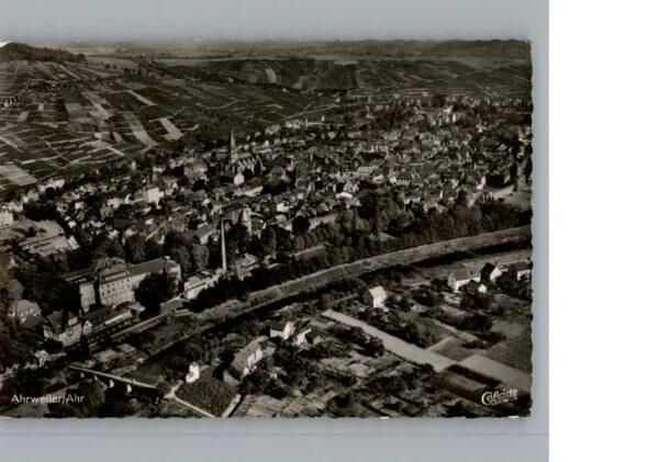 Ahrweiler Ahr Fliegeraufnahme