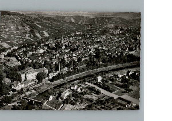 Ahrweiler Ahr Fliegeraufnahme