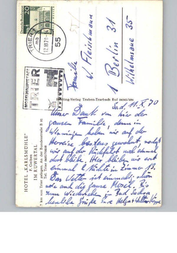 Ruwer Trier Hotel Karlsmuehle – Bild 2