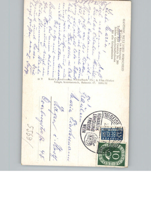 Winkel Eifel Gasthof Metzgerei Merscheid – Bild 2