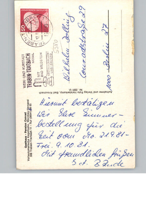 Traben-Trarbach Gasthaus Pension Conrad – Bild 2