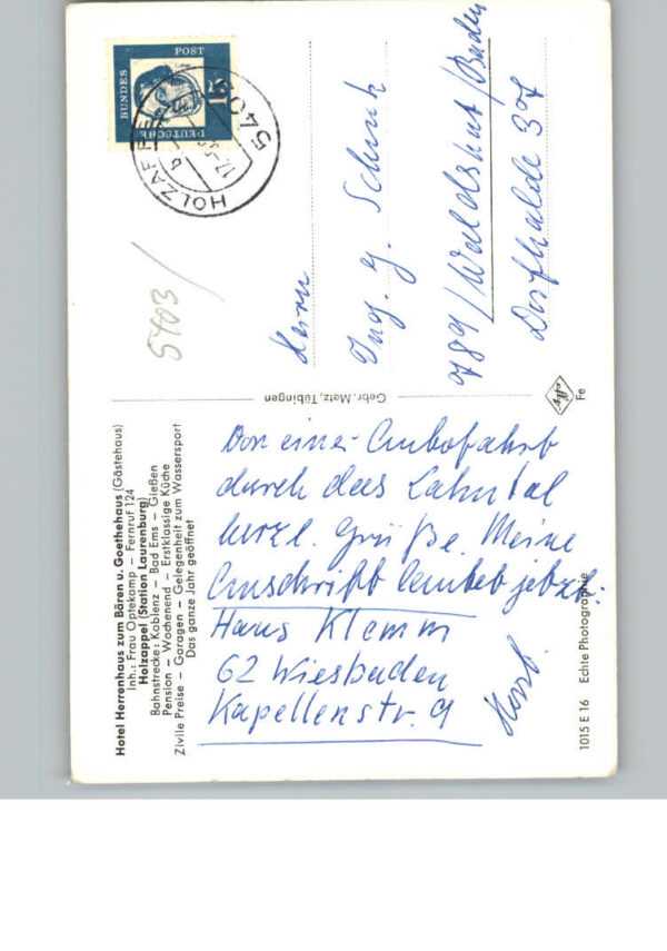 Holzappel Hotel Herrenhaus zum Baeren Goethehaus – Bild 2