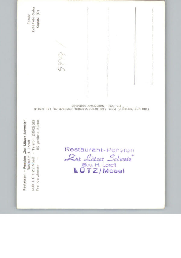 Luetz Luetzbachtal Restaurant Pension Zur Luetzer Schweiz – Bild 2