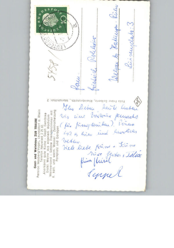 Leutesdorf Rhein Gasthaus Zur Traube – Bild 2
