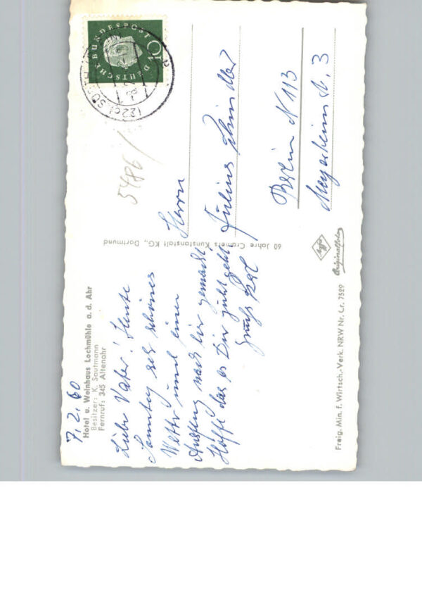 Altenahr Fliegeraufnahme Hotel Lochmuehle – Bild 2