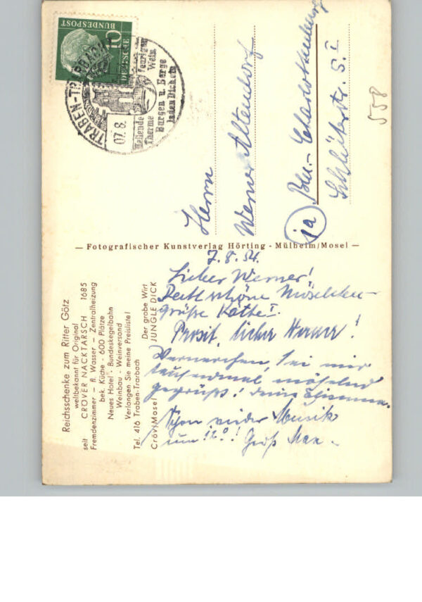 Kroev Mosel Hotel Reichsschenke zum Ritter Goetz – Bild 2