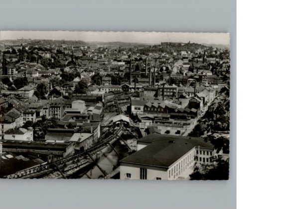 Wuppertal Fliegeraufnahme Schwebebahn