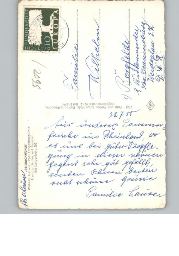 Langenberg Rheinland Pension Deilbachmuehle – Bild 2