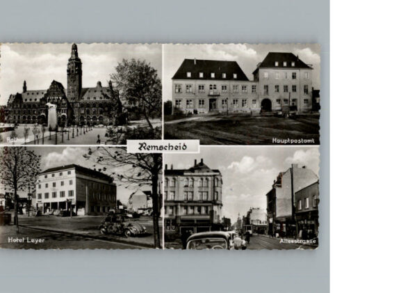 Remscheid Hauptpostamt Alleestr., Hotel Leyer, Rathaus