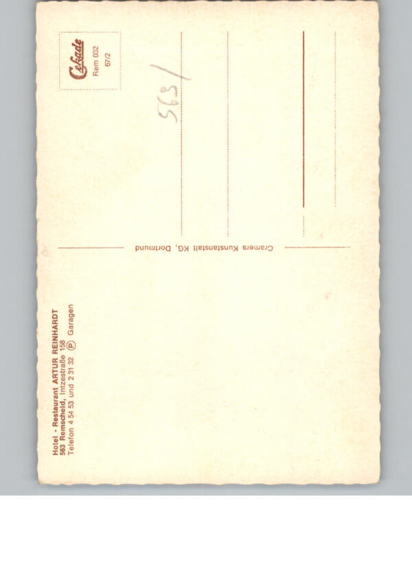 Remscheid Hotel Restaurant Artur ReinhardT – Bild 2