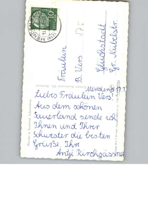Menden Sauerland Fliegeraufnahme – Bild 2