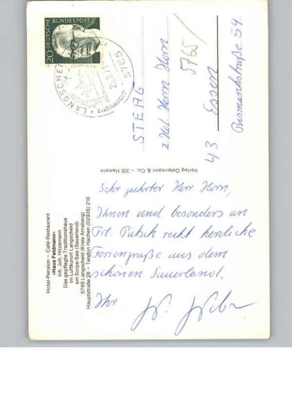 Langscheid Sorpesee Hotel Cafe, Restaurant Haus Feldmann – Bild 2