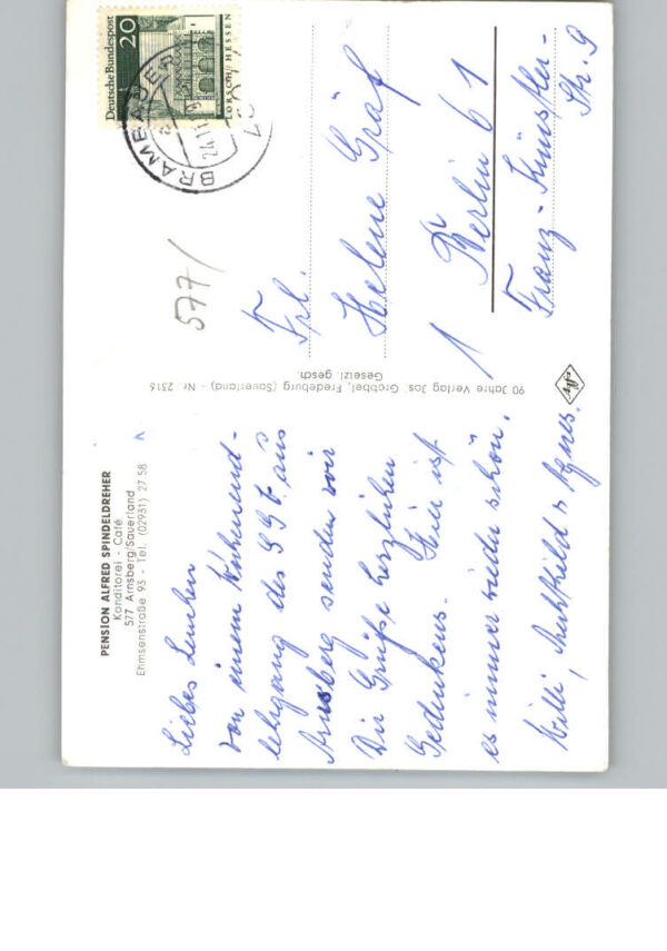 Arnsberg Westfalen Pension Spindeldreher – Bild 2