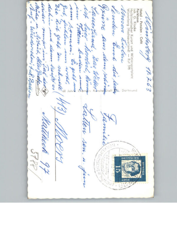 Winterberg Hochsauerland Hotel Cafe Parkhaus – Bild 2