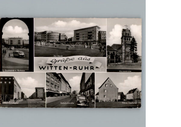 Witten Ruhr Am Markt Bahnhofstr., Marienhospital ...