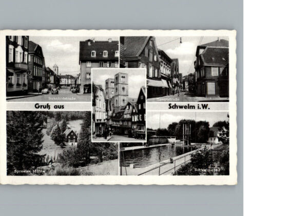 Schwelm Bahnhofstr. Schwimmbad, Hauptstr., Spreeler Muehle