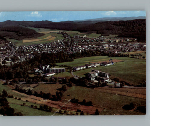 Bad  Berleburg Fliegeraufnahme Sanatorium Fredensborg, Odebornklinik