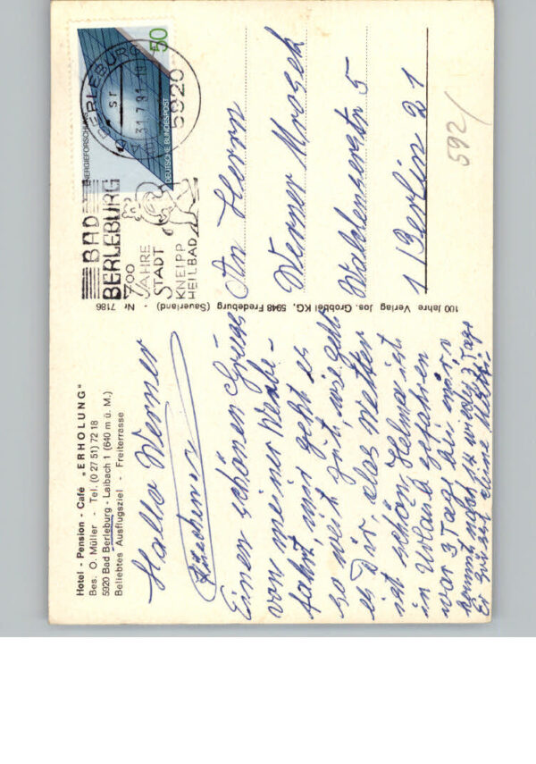 Bad  Berleburg Hotel Cafe Erholung – Bild 2