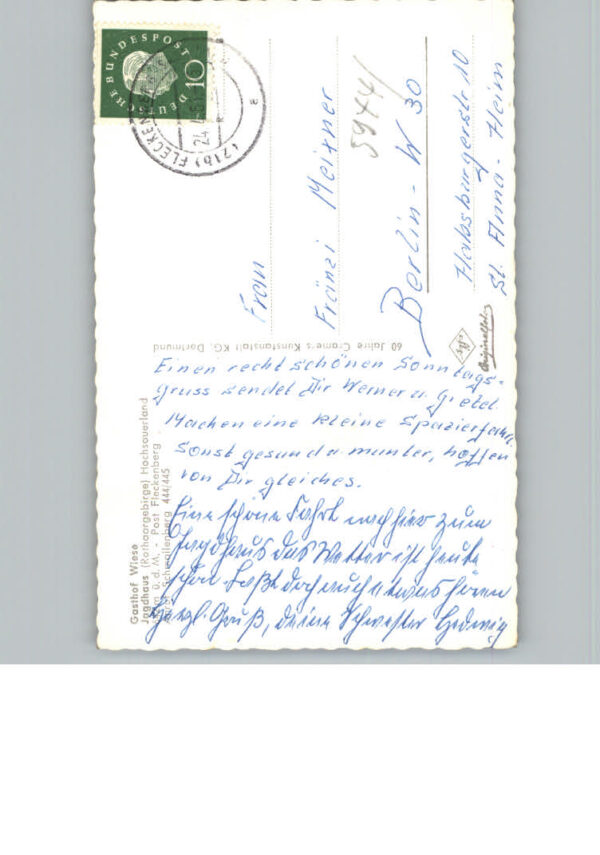 Jagdhaus Sauerland Fliegeraufnahme Gasthof Wiese – Bild 2