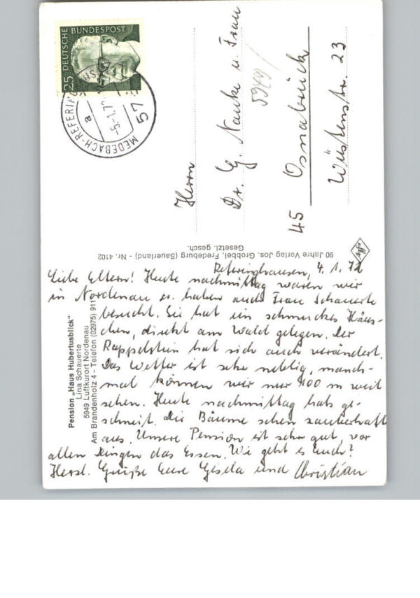 Nordenau Pension Haus Hubertusblick – Bild 2