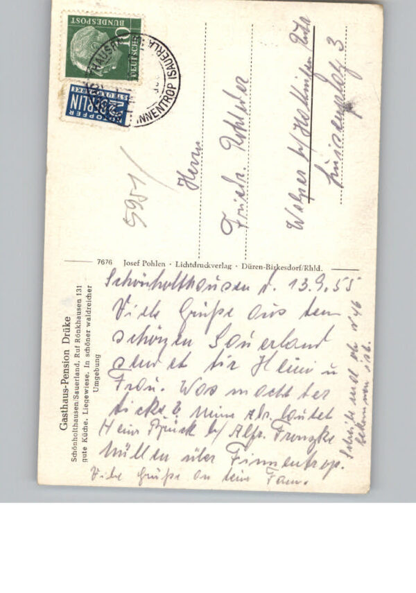 Schoenholthausen Gasthaus Pension Drueke – Bild 2