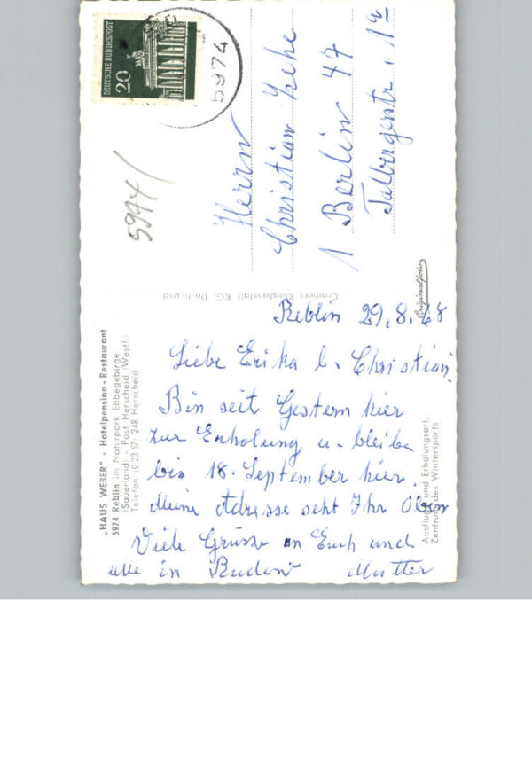 Herscheid Sauerland Hotel Restaurant Haus Weber – Bild 2