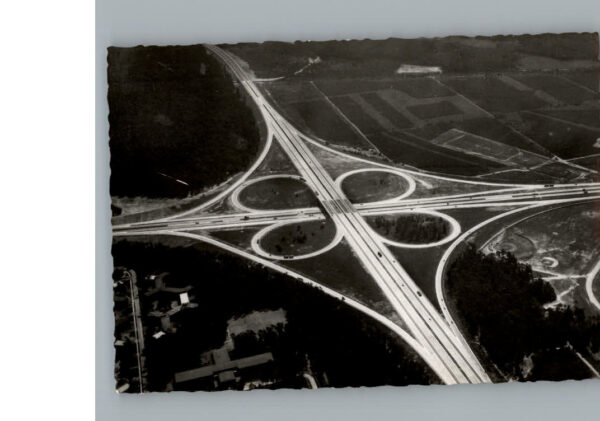Frankfurt Main Fliegeraufnahme Autobahn Frankfurter Kreuz
