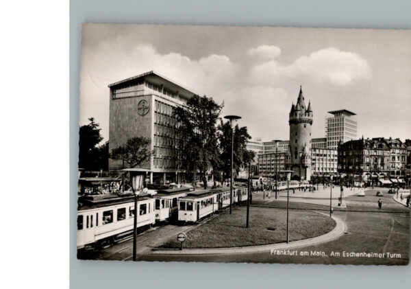 Frankfurt Main Am Eschenheimer Turm Strassenbahn