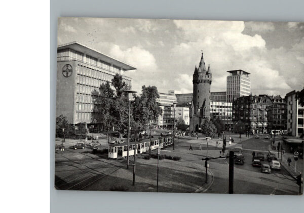 Frankfurt Main Am Eschenheimer Turm Strassenbahn