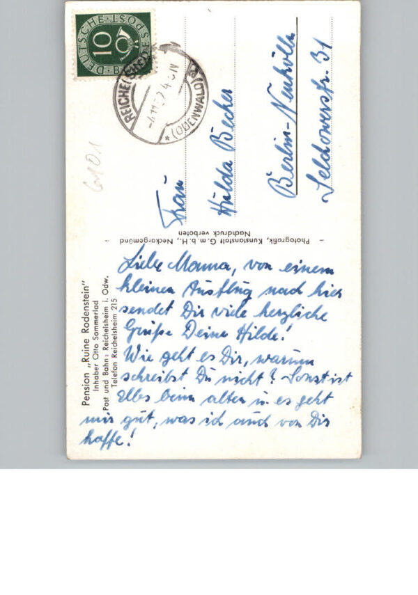 Reichelsheim Odenwald Pension Ruine Rodenstein – Bild 2