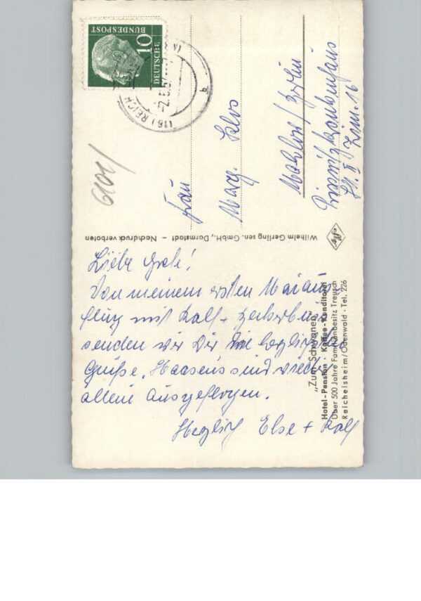 Reichelsheim Odenwald Gasthof Zum Schwanen – Bild 2