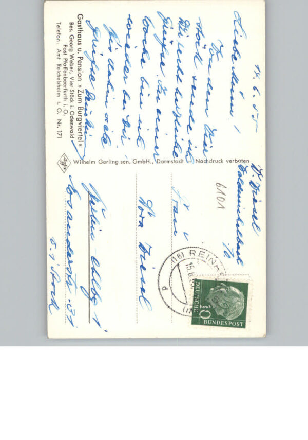 Reichelsheim Odenwald Gasthaus Zum Burgviertel – Bild 2