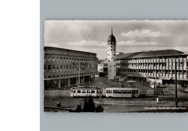 Darmstadt Am weissen Turm Strassenbahn