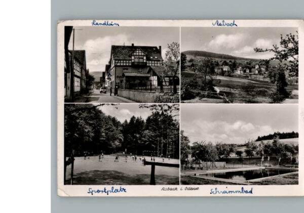 Asbach Modautal Landheim Sportplatz Schwimmbad
