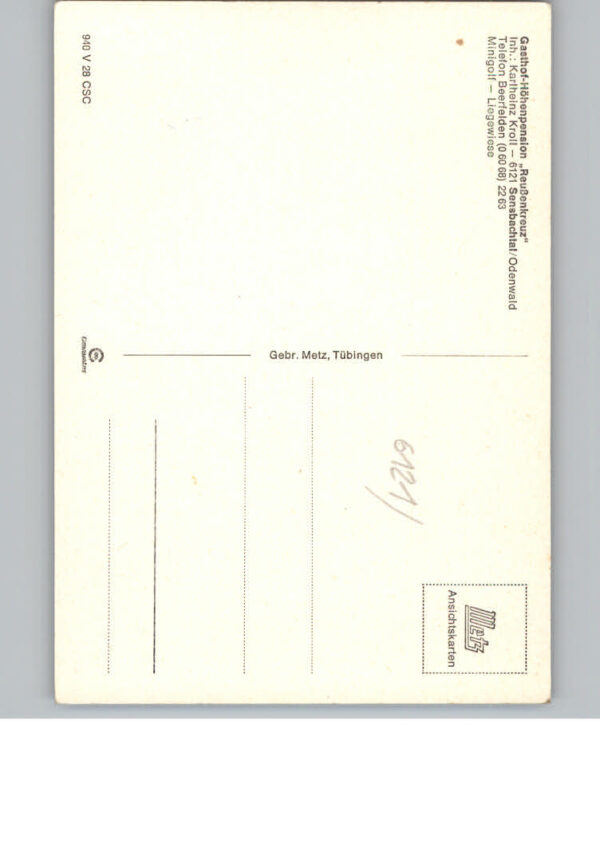 Sensbachtal Gasthof Pension Reussenkreuz – Bild 2