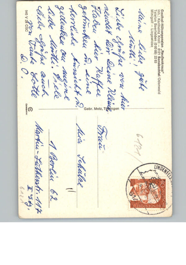Sensbachtal Gasthof Pension Reussenkreuz – Bild 2