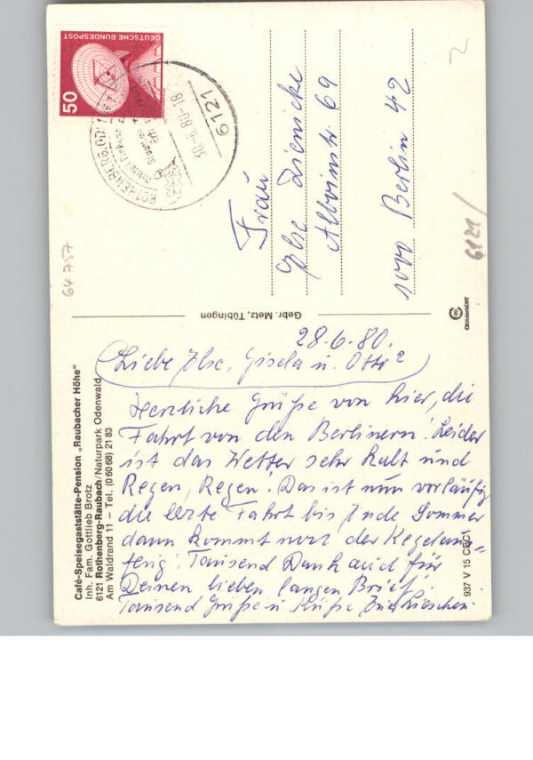 Raubach Odenwald Cafe Gaststaette, Pension Raubacher Hoehe – Bild 2