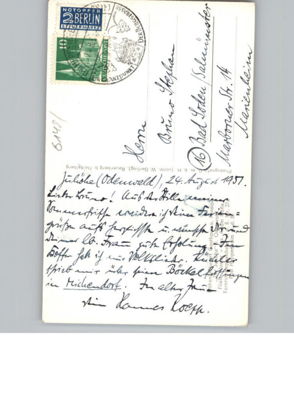 Heppenheim Bergstrasse Gasthaus Pension Zur Juhoehe – Bild 2