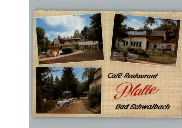 Bad Schwalbach Cafe Restaurant Platte