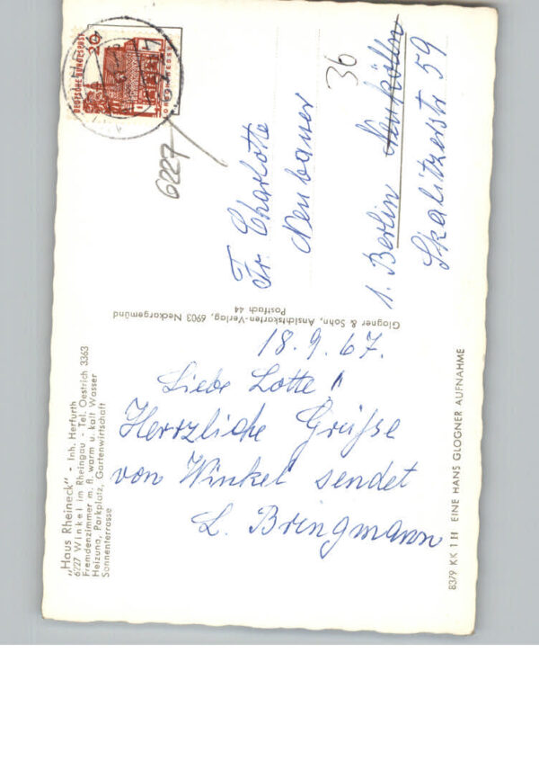 Oestrich-Winkel Gasthaus Haus Rheineck – Bild 2