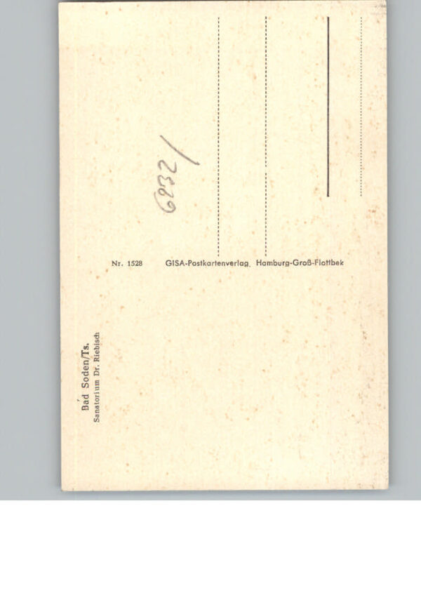 Bad Soden Taunus Sanatorium Dr. Riebisch – Bild 2